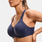 Women's Racerback Underwire Sport Bra Pure Ink Blue