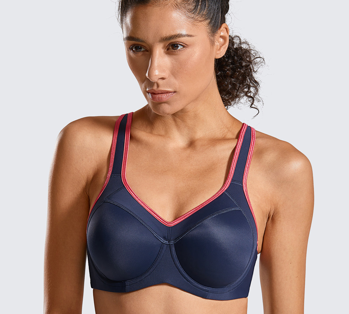 Women's Racerback Underwire Sport Bra Ink Blue