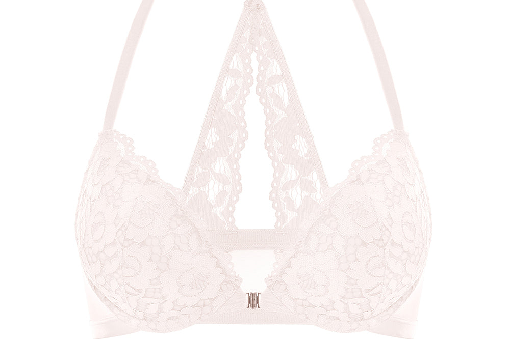 Women's Lacy Racerback Bra Black