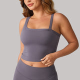 Women's Hugcurve One Shoulder Longline Sports Bra - Detachable Shoulder Strap Concrete