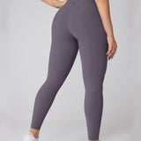 Women's Hugcurve No Front Seam Leggings 25" Concrete