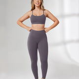 Women's Hugcurve No Front Seam Leggings 25" Concrete