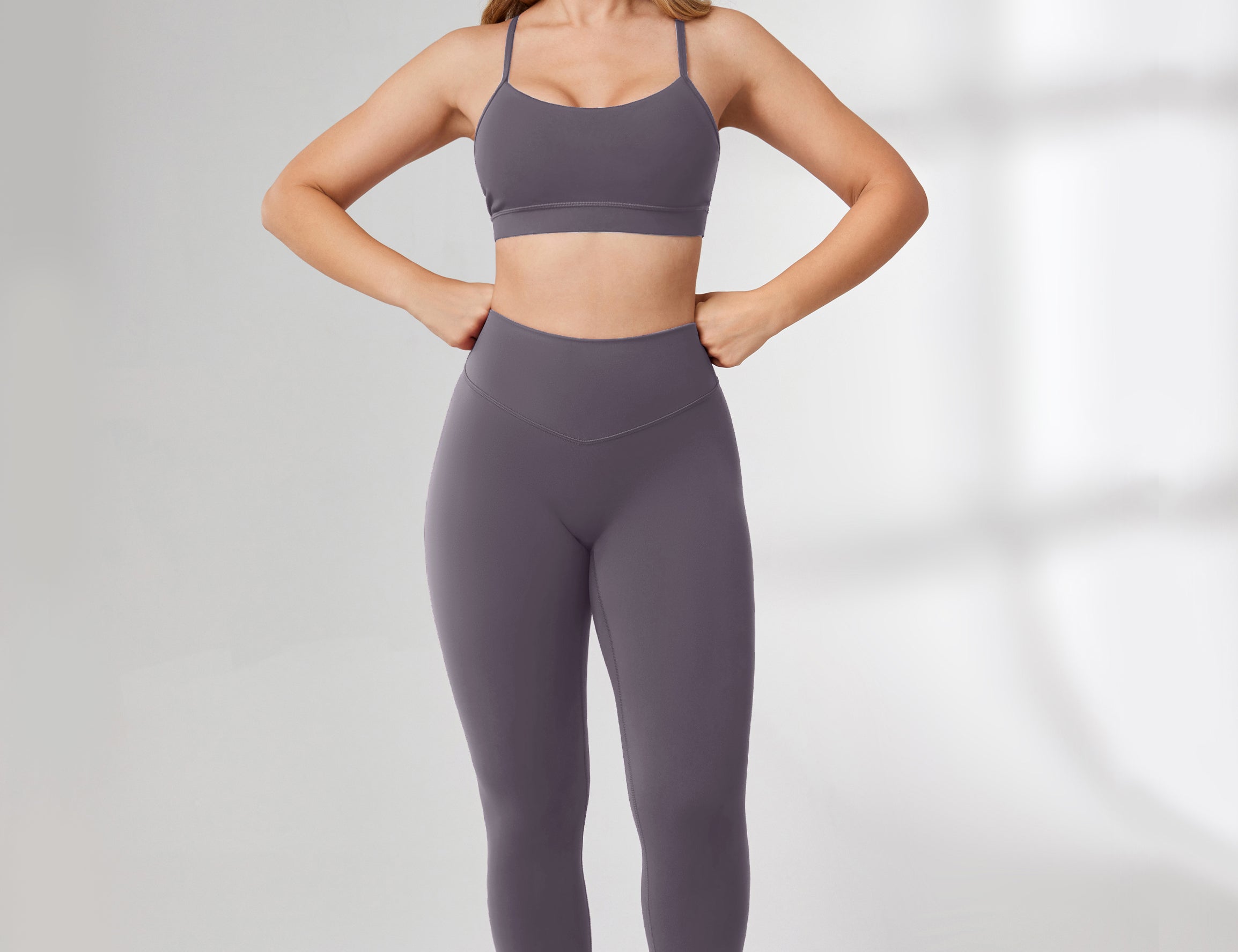 Women's Hugcurve No Front Seam Leggings 25" Concrete