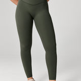 Women's Hugcurve No Front Seam Leggings 25" Aspen Olive
