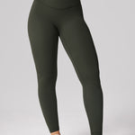 Women's Hugcurve No Front Seam Leggings 25" Rainforest Green