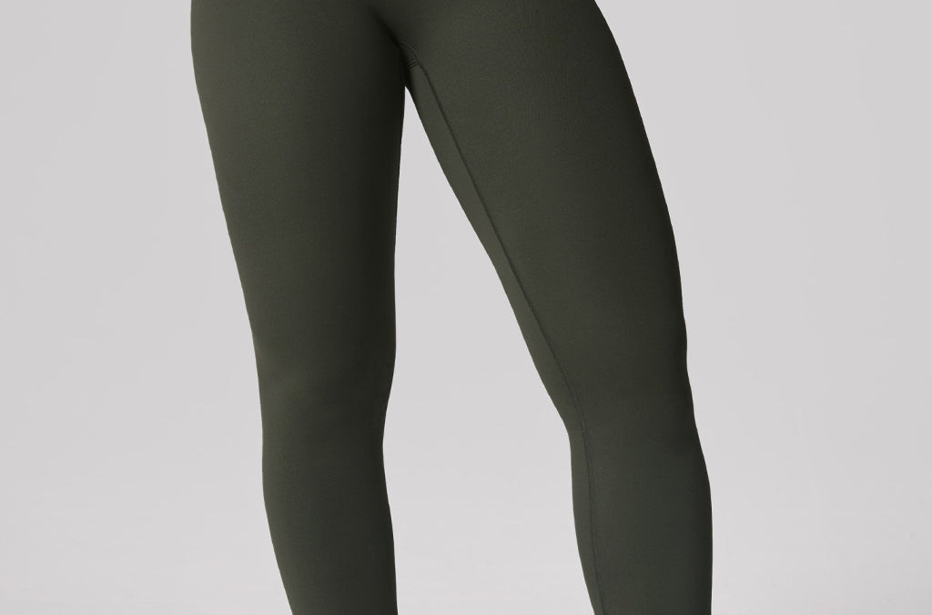Women's Hugcurve No Front Seam Leggings 25" Rainforest Green