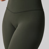 Women's Hugcurve No Front Seam Leggings 25" Rainforest Green