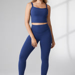 Women's Hugcurve No Front Seam Leggings 25" Nightfall Blue