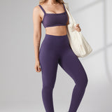 Women's Hugcurve No Front Seam Leggings 25" Dark Plum