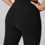 Women's Hugcurve Hidden Scrunch Butt Leggings 25" - No Front Seam Black