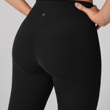 Women's Hugcurve Hidden Scrunch Butt Leggings 25" - No Front Seam Black