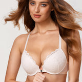 Women's Lacy Racerback Bra Black