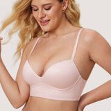 Women's T-shirt Push Up Bra Hazelnut