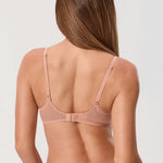 Women's Lace Balconette Underwire Bra Cream Coffee @model_info:M2