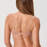 Women's Lace Balconette Underwire Bra Cream Coffee @model_info:M2