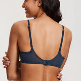 Women's Lace Balconette Underwire Bra Military Blue @model_info:ES02