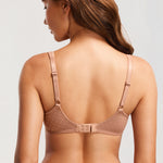 Women's Sexy Mesh Underwire Balconette Bra Cream Coffee @model_info:ES2