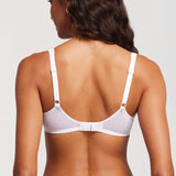 Women's Sexy Mesh Underwire Balconette Bra White