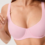 Women's Underwire Balconette Bra Sweet Pink @model_info:ESA3
