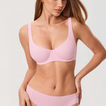 Women's Underwire Balconette Bra Sweet Pink @model_info:ESA4