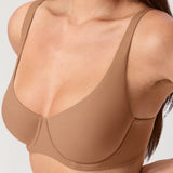Women's Underwire Balconette Bra Gravel Beige @model_info:ESA3
