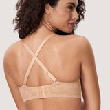 Women's Lace Strapless Bra Natural