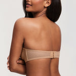 Women's Sexy Mesh Strapless Bra Natural