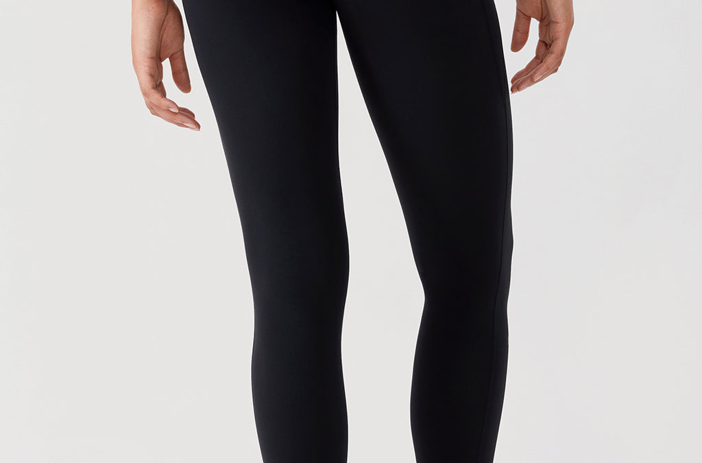 CRZ YOGA Women's Yoga Leggings 25" with Pockets Black