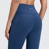 CRZ YOGA Women's Yoga Leggings 25" with Pockets French Navy
