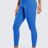 CRZ YOGA Women's Yoga Leggings 25" with Pockets Sparkle Blue