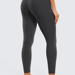 CRZ YOGA Women's Yoga Leggings 25" with Pockets Mysterious Grey