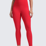 CRZ YOGA Women's Yoga Leggings 25" with Pockets Aurora Red