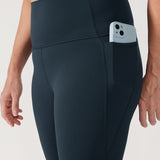 CRZ YOGA Women's Yoga Leggings 25" with Pockets True Navy