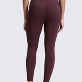 CRZ YOGA Women's Yoga Leggings 25" with Pockets Ripe Plum