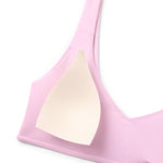 CRZ YOGA V Neck Bikini Padded Tops Swimsuit Vita Pink