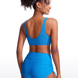 CRZ YOGA V Neck Bikini Padded Tops Swimsuit Madagascar Blue