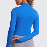 Women's Butterluxe Cropped Outerwear Full Zip Jackets Magenta Purple