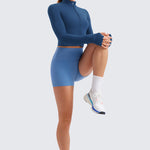 Women's Butterluxe Cropped Outerwear Full Zip Jackets White