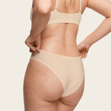 Women's Cheeky High Cut Bikini 3 Pack Parchment (3pack)