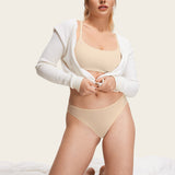 Women's Cheeky High Cut Bikini 3 Pack Parchment (3pack)