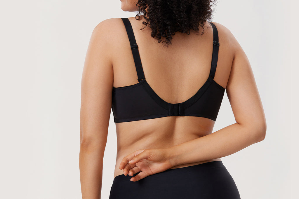 Women's Floral Lace Underwired Bra Black