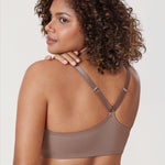 Women's Plunge Racerback Front Closure Bra Gentle Rose