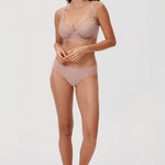 Women's Beauty Lace Bra Brown