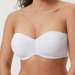 Women's Underwire Strapless Bra White @model_info:E3