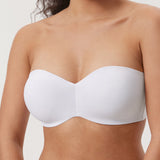 Women's Underwire Strapless Bra White @model_info:E3