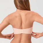 Women's Underwire Strapless Bra Apricot Pink @model_info:ESA2