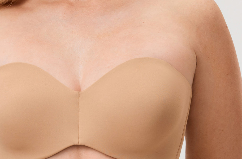 Women's Underwire Strapless Bra Natural @model_info:ES3
