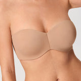 Women's Underwire Strapless Bra Natural @model_info:ESA3