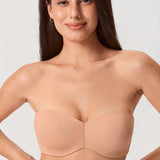 Women's Underwire Strapless Bra Barely Buff @model_info:ESA4