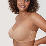 Women's Underwire Strapless Bra Warm Beige